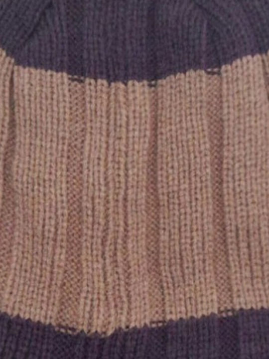 Knitted Bicolor Beanie One Size 1