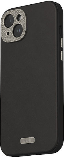 Moshi Napa Brieftasche Leder Schwarz (iPhone 15 Plus / 16 Plus)