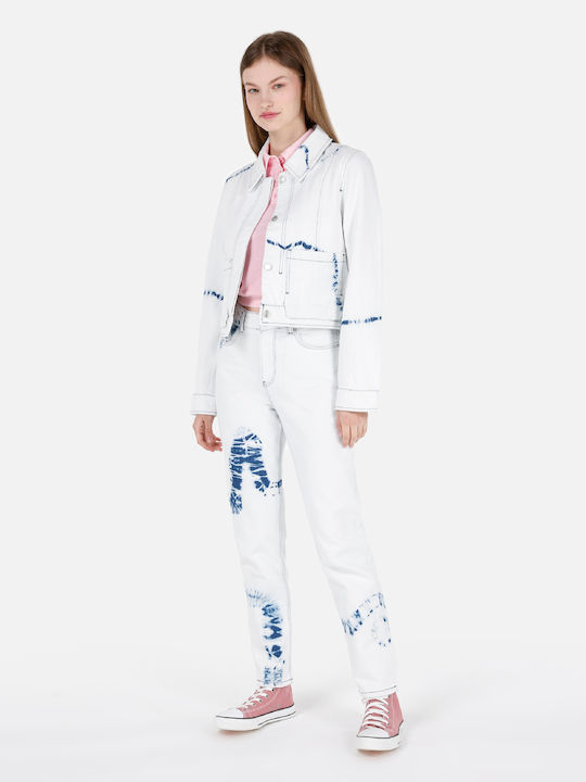 Kurz Damen Jeansjacke Blue