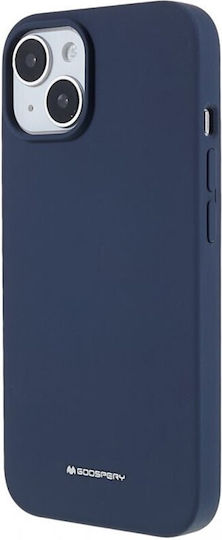 Mercury Back Cover Silicone Navy Blue (iPhone 14 Plus)