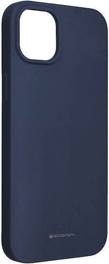 Mercury Back Cover Silicone Navy Blue (iPhone 14 Plus)