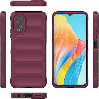 Techsuit Shield Back Cover Silicone Burgundy (OPPO A38, OPPO A18)