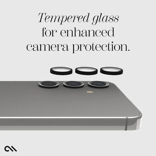 Case-Mate Back Cover Tempered Glass Μαύρο (Galaxy S24)