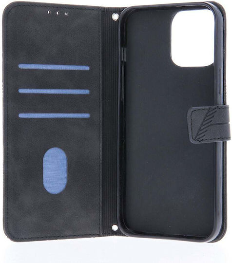 TelForceOne Smart Trendy Porto Wallet Din Piele Artificială Neagră Galaxy S21 FE 5G