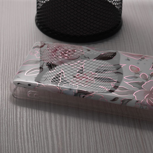 Techsuit Marble Back Cover Silicone White (Honor Magic6 Lite - Techsuit Marble Series - Chloe White)