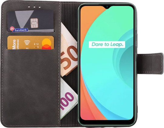 Limettenschale Realme C21 6,5" Essential Magnet Book Stand Clip Grau Limette Successories