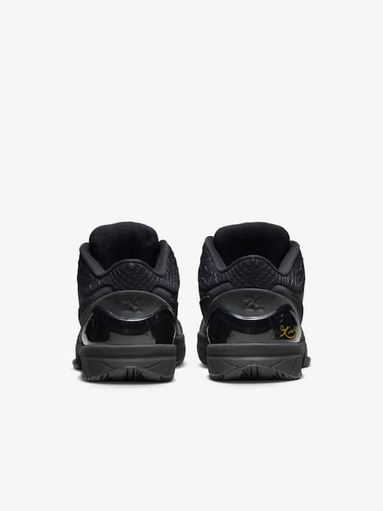 Kobe 4 Protro Low Basketball Shoes Black / University Gold