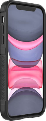 Techsuit Shield Umschlag Rückseite Silikon Schwarz (iPhone 11)