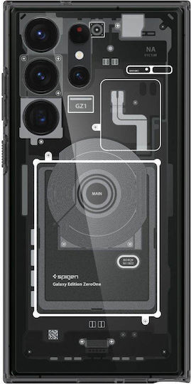 Spigen Ultra Hybrid Back Cover Πλαστικό 2mm Γκρι (Galaxy S23 Ultra)