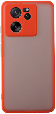 Lime Hardshell Fusion Full Camera Protection Back Cover Plastic / Silicone Durable Red (Xiaomi 13T Pro 5G)