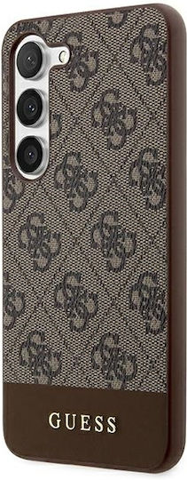 Guess Back Cover Plastic / Leather Brown (Samsung S24 Plus)