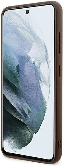 Guess Back Cover Plastic / Leather Brown (Samsung S24 Plus)