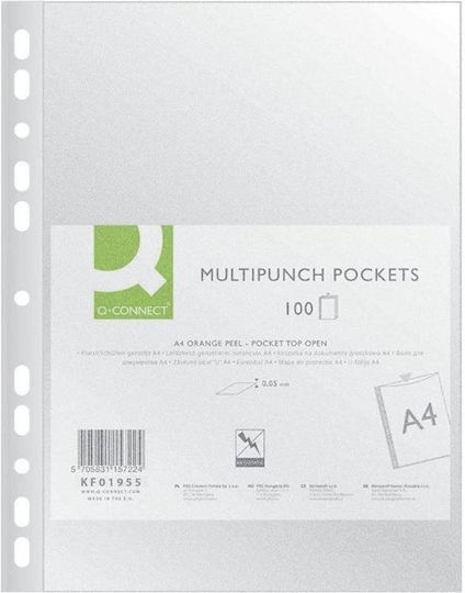 Q-Connect Plastikeinlagen für Film A4 100Stück