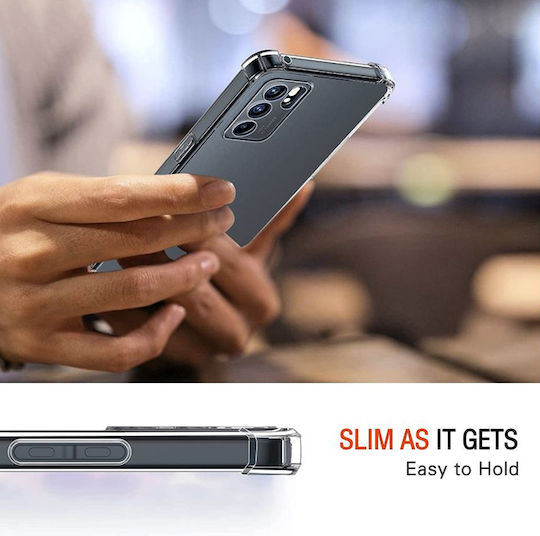 Techsuit Shockproof Clear Back Cover Σιλικόνης Διάφανο (Oppo Reno6)