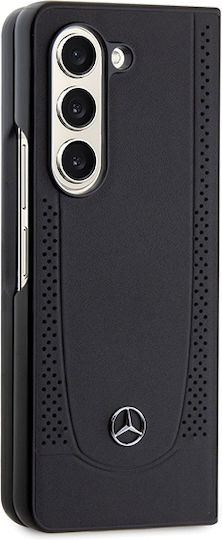 Mercedes-Benz Umschlag Rückseite Kunststoff Schwarz (Galaxy Z Fold5)