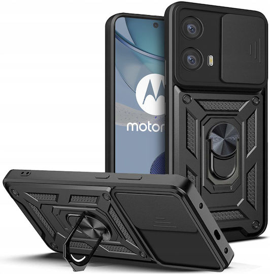 Techsuit Shield Back Cover Πλαστικό / Σιλικόνης Μαύρο (Moto G73)