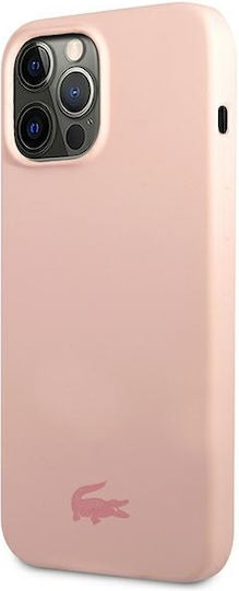 Lacoste Silicone Silicone Umschlag Rückseite Silikon Rosa (iPhone 13 Pro / 13)