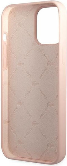 Lacoste Silicone Silicone Umschlag Rückseite Silikon Rosa (iPhone 13 Pro / 13)