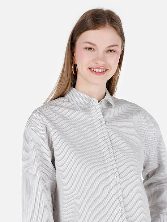 Mânecă lungă Femei Cămașă White