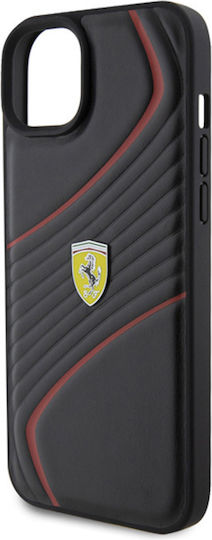 Ferrari Back Cover Πλαστικό Μαύρο (iPhone 15 Plus)