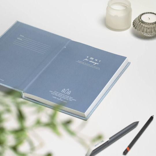Vent Notebook A5 Ruled Blue