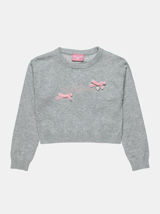 Children's Dress Long Sleeve Tulle Gray