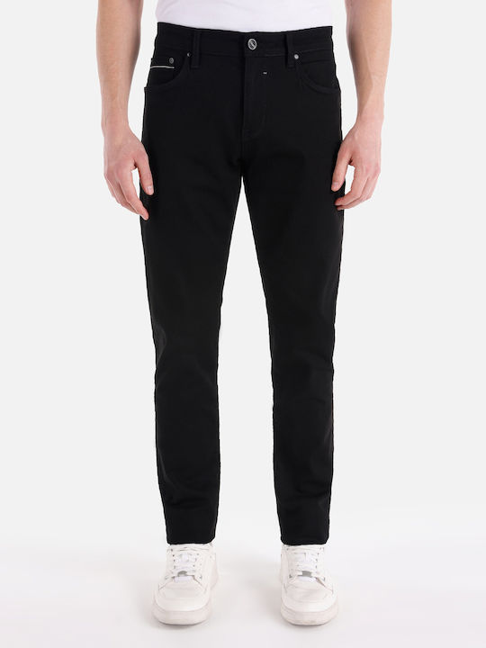 Ανδρικό Παντελόνι Τζιν με Slim Narrow Εφαρμογή Black
