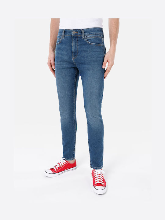 Men's Jeans Pants with Skinny Narrow Fit Blue