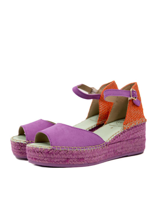 Dalim 110 Damenplattformen im Espadrilles-Stil Lila