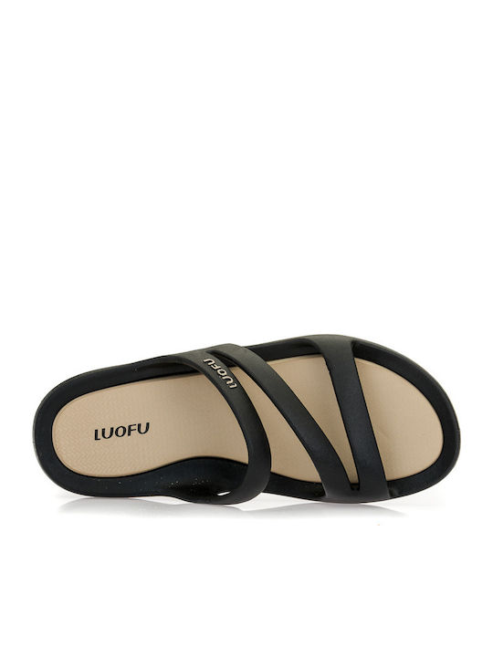 Women's Flip Flops Black/Ecru