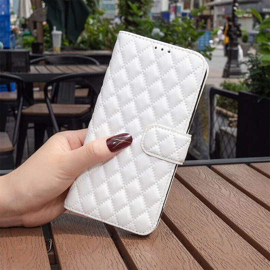 Puff Rhombus Wallet Λευκό (Realme C61)