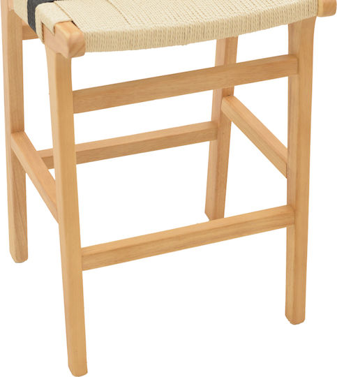 Lemn Scaun Rafturi și dulapuri pentru vin de Grădină Julien Natural-black 1buc 45x46x95cm