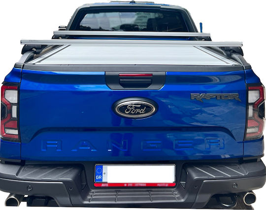 Menabo Μπάρες Οροφής Αλουμινίου 165εκ. για Ford Raptor (Σετ με πόδια) Ασημί