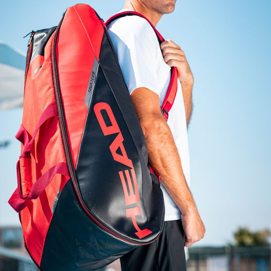 Head Tour Team 3R -BKRD 3 Racket Tennis Bag Red