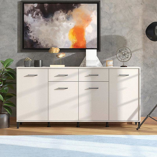 Μπουφές Vienne 4k2f Ξύλινος Cashmere 183x40x90cm