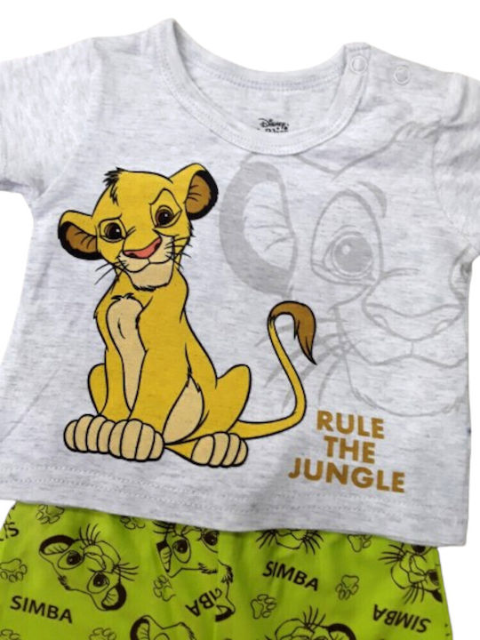 Disney Kids Clothing Sets with Shorts Lime 2 Pieces
