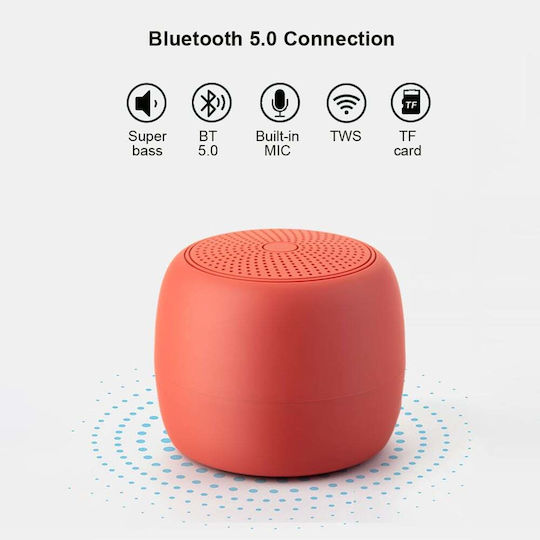 Mini TWS Active Beat Ηχείο Bluetooth 5W με Διάρκεια Μπαταρίας έως 5 ώρες Μπλε