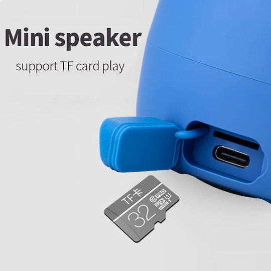 Mini TWS Active Beat Ηχείο Bluetooth 5W με Διάρκεια Μπαταρίας έως 5 ώρες Μπλε