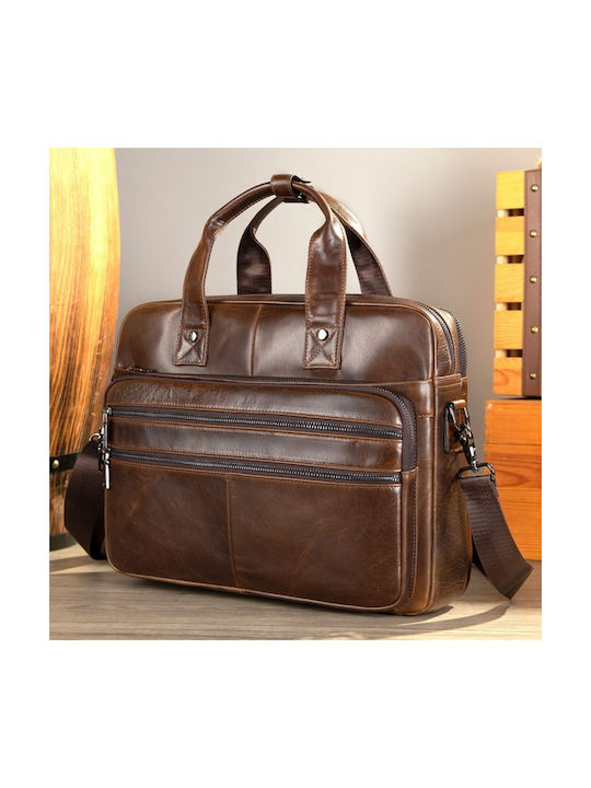 Cardinal Leather Men's Briefcase Black