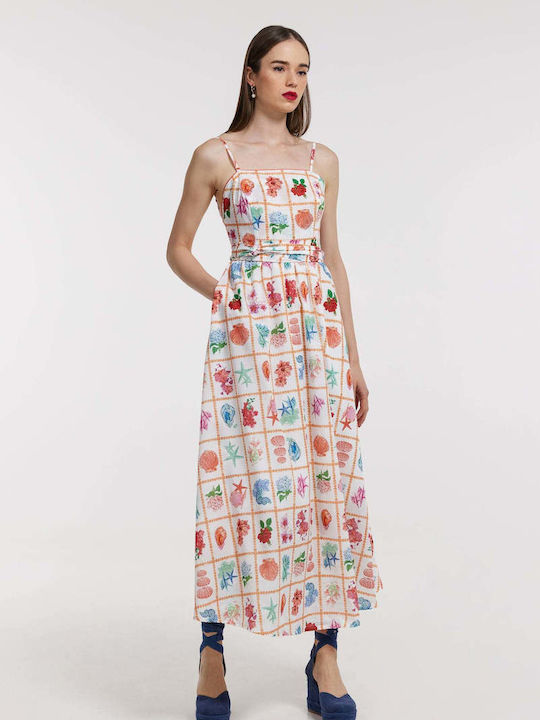 Hemithea Summer Maxi Dress WHITE