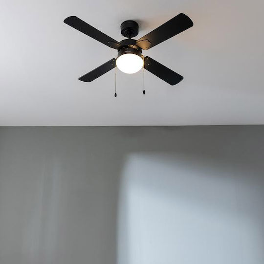 Cecotec EnergySilence Aero 450 Deckenventilator Deckenventilator 106cm mit Leuchte Vollschwarz