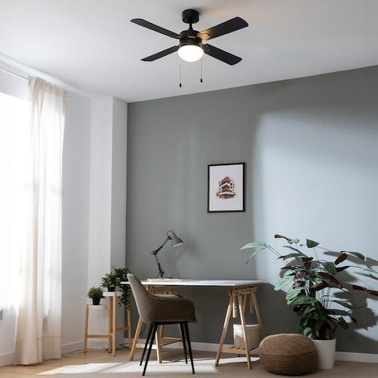 Cecotec EnergySilence Aero 450 Deckenventilator Deckenventilator 106cm mit Leuchte Vollschwarz