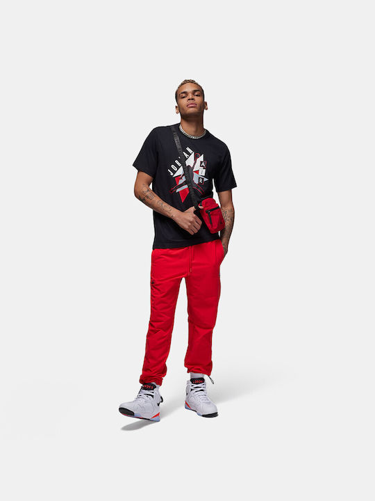 Athletic T-shirt Black/gym Red/black