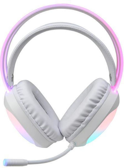 Marvo HG8959 Over Ear Gaming Headset με σύνδεση 3.5mm / USB Λευκό