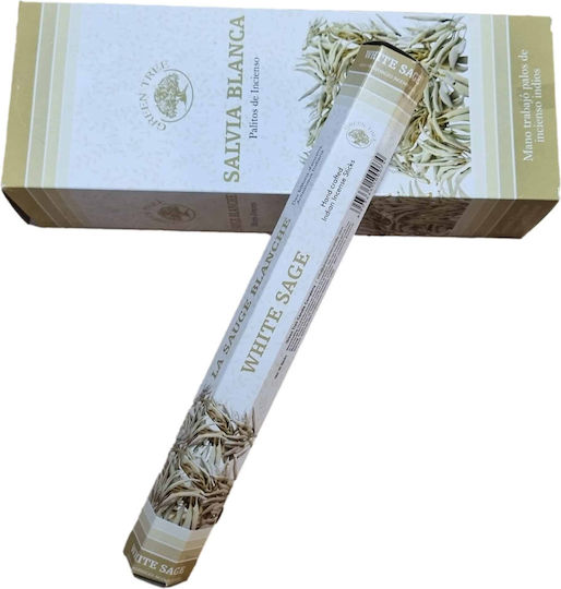 Aromatische Räucherstäbchen Green Tree Weißer Salbei Weißer Salbei 20 Stück