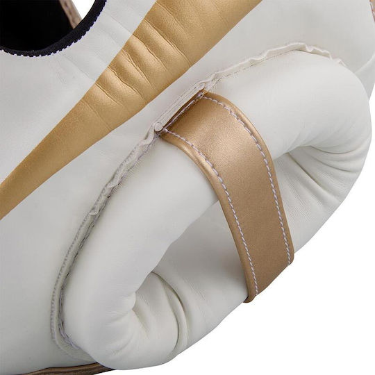 Venum Adult Open Face Boxing Headgear Leather White