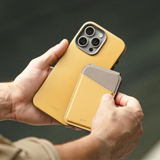 Uniq MagSafe Θήκη Καρτών Lyden DS Yellow and Flint Grey