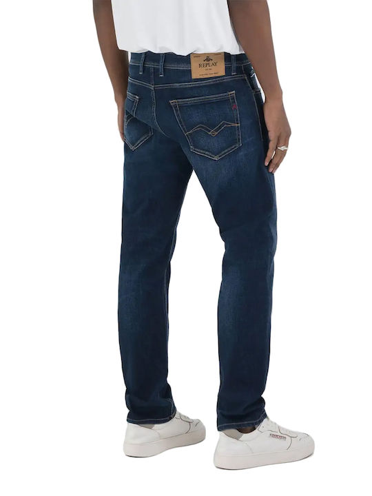 Replay Grover Men's Jeans Pants with Regular Straight Fit Blue