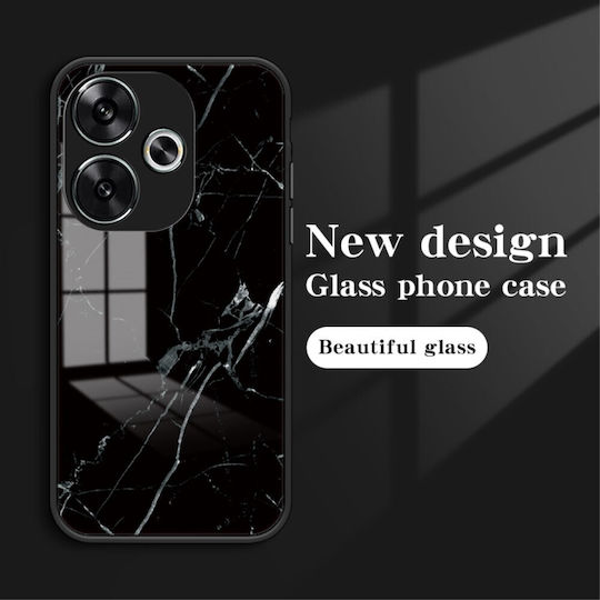 Back Cover Tempered Glass / Silicone White (Xiaomi Poco F6 5G)
