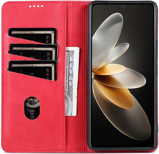 Back Cover Δερμάτινο Μαγνητικό Κόκκινο (Huawei Pura 70 Pro)